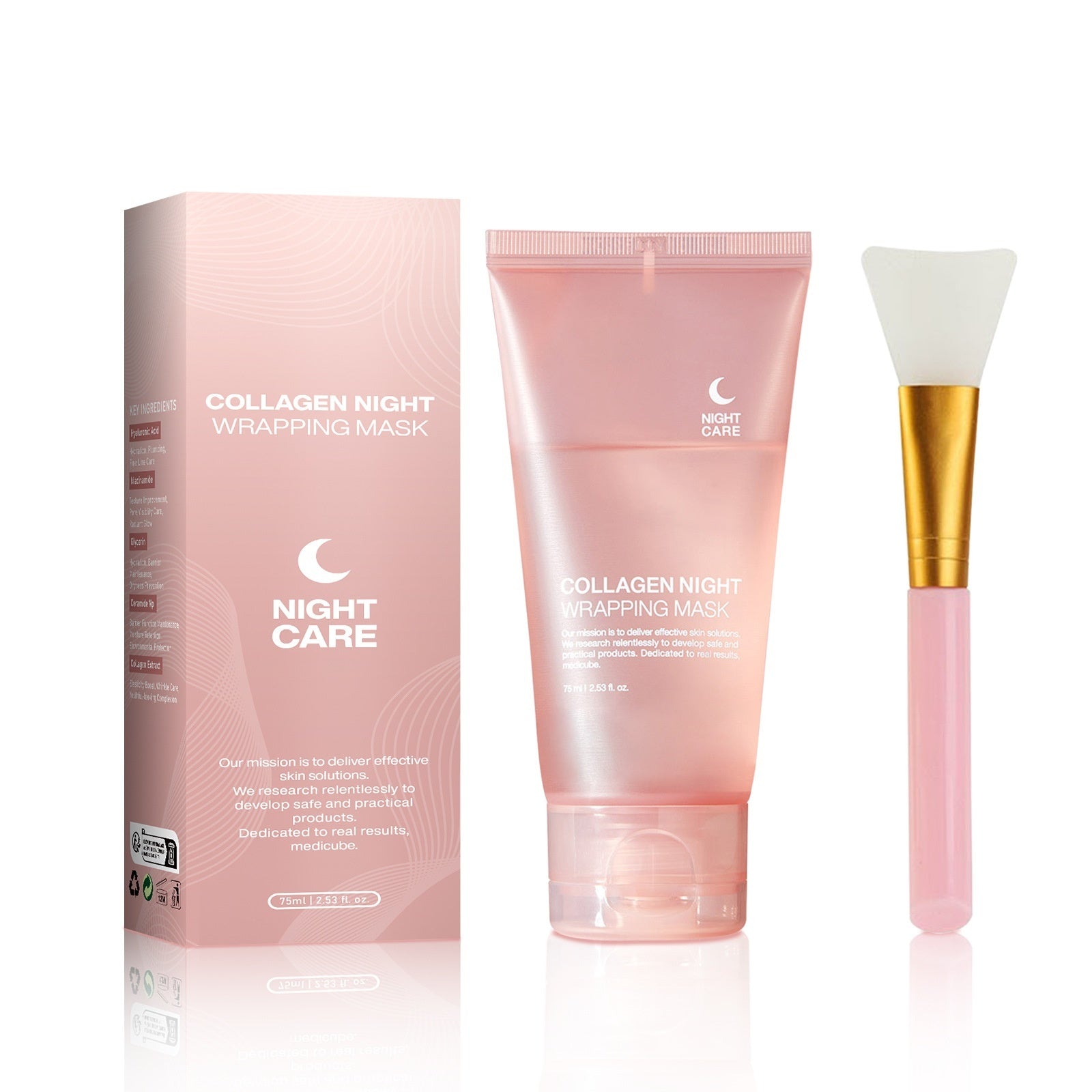 Face Night Mask Collagen Wrapping Mask Natural Ingredients Firming Elasticity & Hydration Anti-wrinkle For Skin Care Face Night Mask Collagen Wrapping Mask Natural Ingredients Firming Elasticity & Hydration Anti-wrinkle For Skin Care